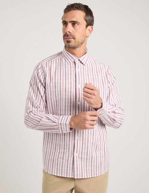 Camisa casual Weekend de algodón manga larga para hombre