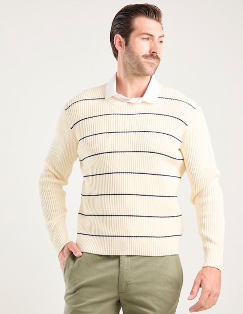 Suéter cuello redondo para hombre 1