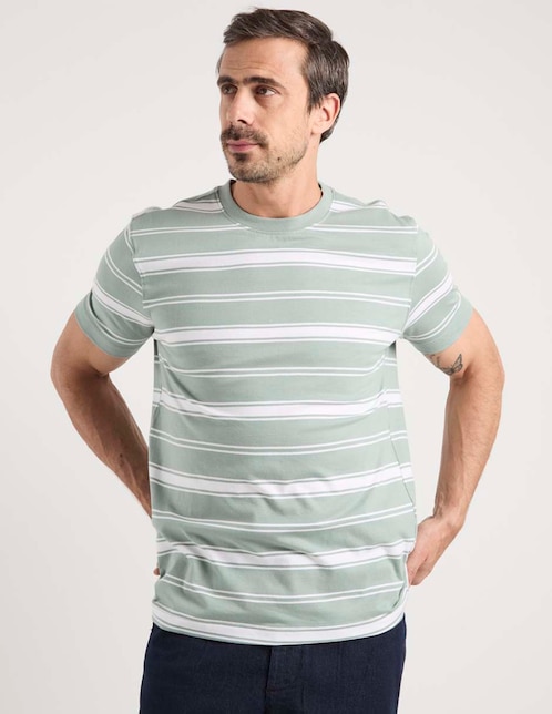 Playera cuello redondo para hombre 1