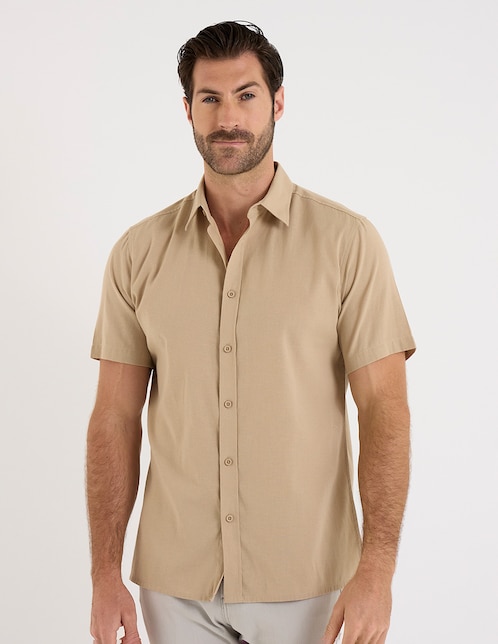 Camisa casual Weekend manga corta para hombre