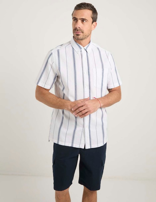 Camisa casual de algodón manga corta para hombre 1