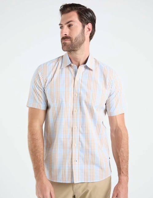 Camisa casual manga corta para hombre 1
