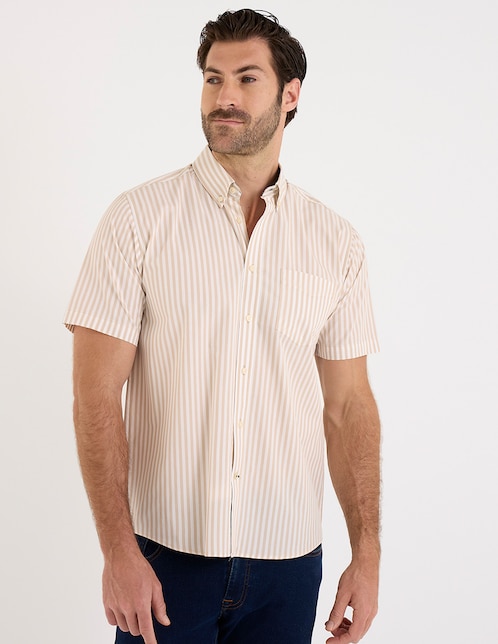 Camisa casual manga corta para hombre 1