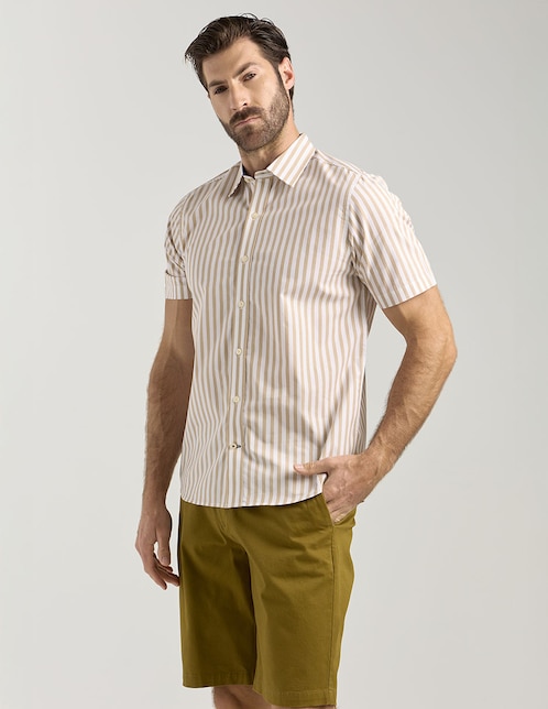 Camisa casual Weekend de algodón manga corta para hombre