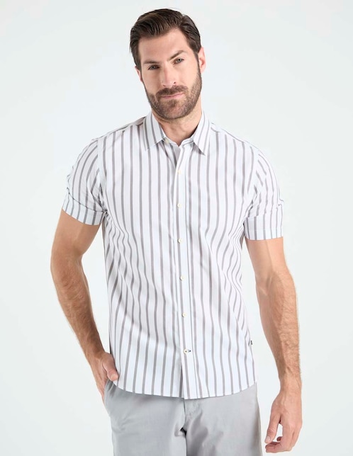 Camisa casual manga corta para hombre 1