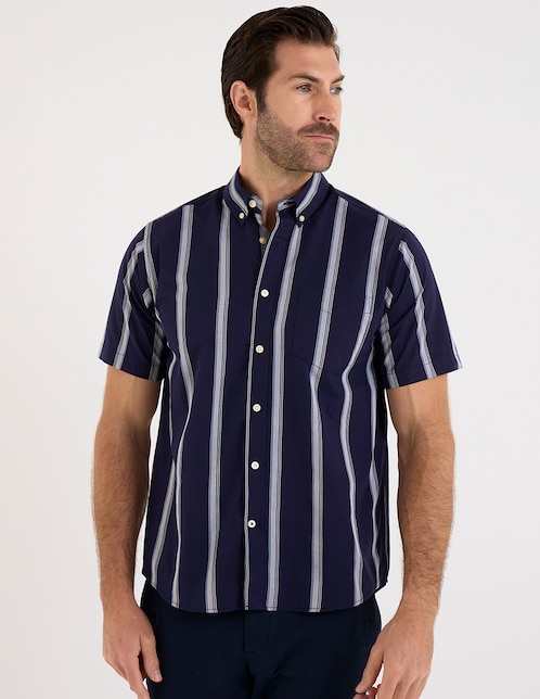 Camisa casual manga corta para hombre 1