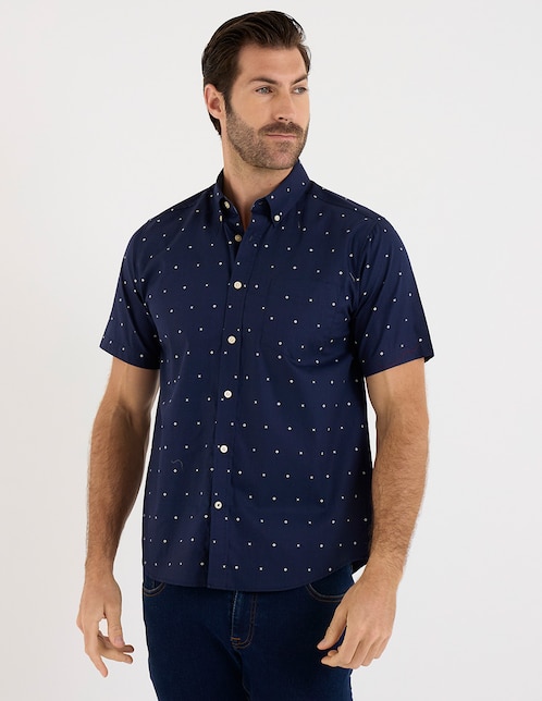 Camisa casual manga corta para hombre 1