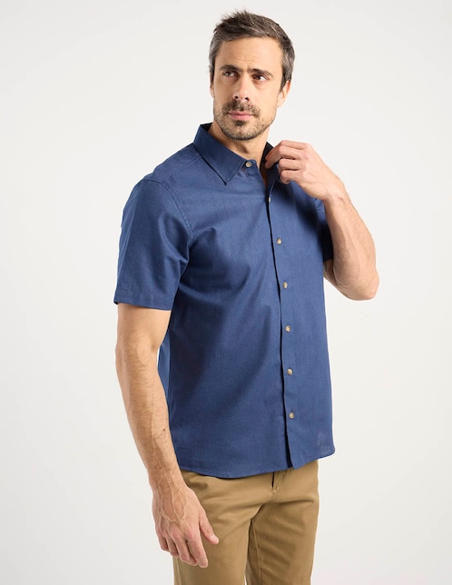 CAMISA WKH26452-03 WE, EG, AZUL MARINO