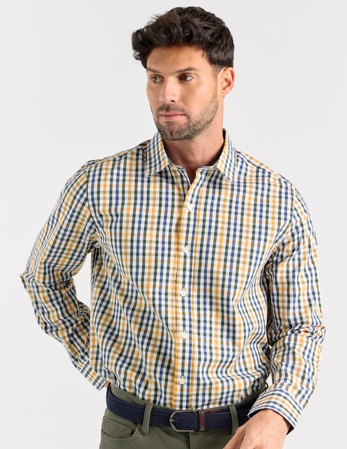 Camisa casual Weekend de algodón manga larga para hombre