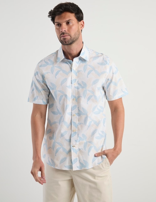 Camisa casual manga corta para hombre 1