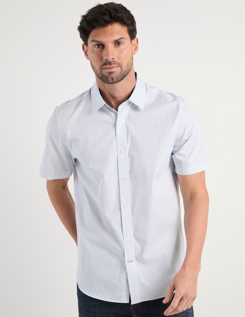 Camisa casual Weekend de algodón manga corta para hombre