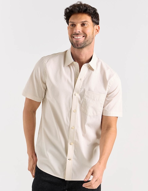 Camisa casual manga corta para hombre 1