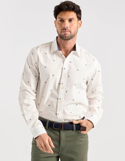 Camisa de algodón manga larga para hombre 1