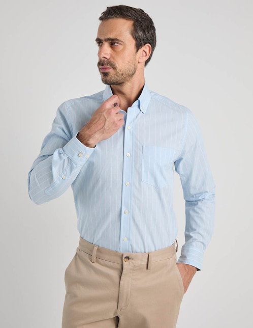 Camisa de vestir manga larga para hombre 1