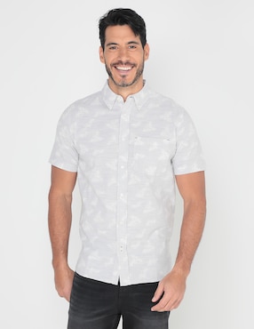 Camisa Casual Weekend Manga Corta Para Hombre