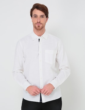 Camisa Casual Weekend Manga Larga Para Hombre