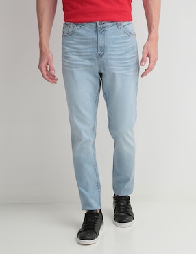 Jeans Slim Weekend Lavado Claro Para Hombre