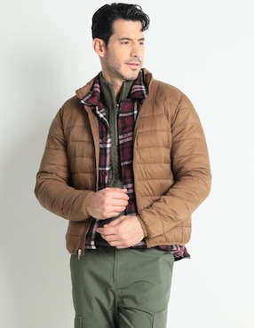 Chamarra Acolchada Weekend Impermeable Con Bolsillos Para Hombre