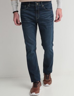 Jeans Slim Weekend Lavado Whisker Para Hombre