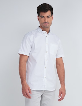 Camisa Casual Weekend De Algodón Manga Corta Para Hombre