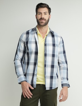 Camisa Casual Weekend De Algodón Manga Larga Para Hombre