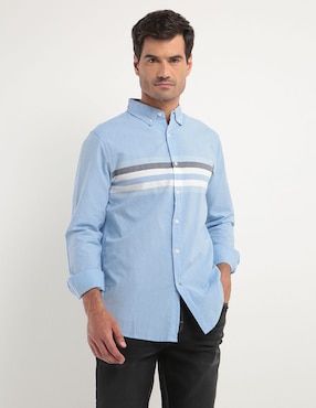 Camisa Casual Weekend Manga Larga Para Hombre