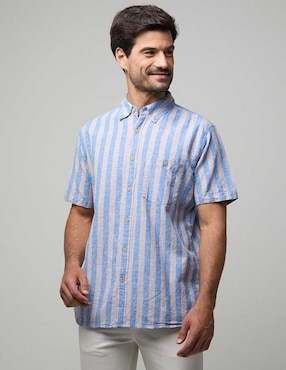 Camisa Casual Weekend Manga Corta Para Hombre