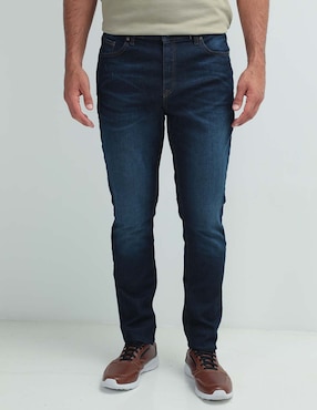 Jeans Regular Weekend Lavado Desgastado Para Hombre