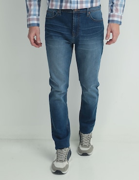 Jeans Slim Weekend Deslavado Para Hombre