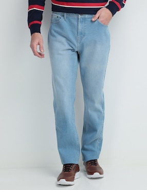 Jeans Straight Weekend Lavado Claro Para Hombre