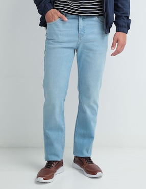 Jeans Straight Weekend Lavado Claro Para Hombre