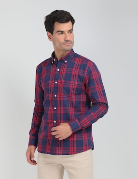 Camisa Casual Weekend De Algodón Manga Larga Para Hombre