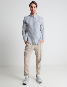 Camisa casual Weekend de algodón manga larga para hombre