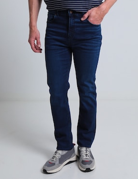 Jeans Slim Weekend Deslavado Para Hombre