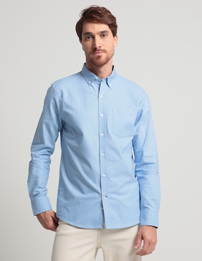 Camisa casual Weekend de algodón manga larga para hombre