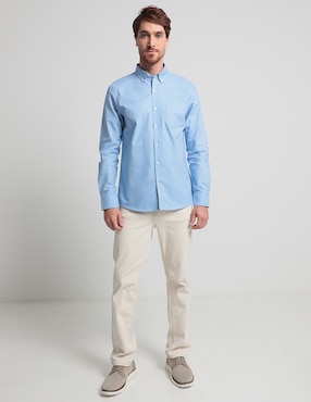 Camisa casual Weekend de algodón manga larga para hombre