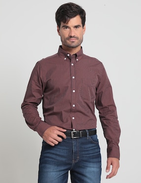 Camisa Casual Weekend De Algodón Manga Larga Para Hombre