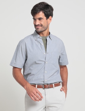 Camisa Casual Weekend De Algodón Manga Corta Para Hombre