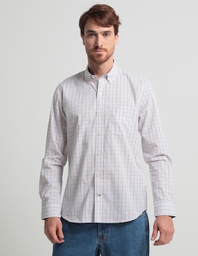 Camisa Casual Weekend De Algodón Manga Larga Para Hombre