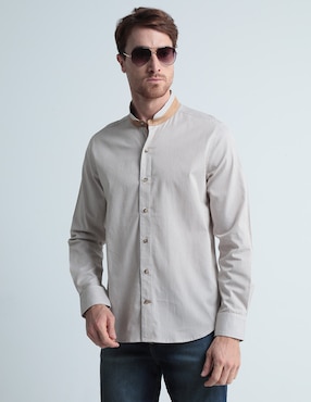 Camisa Casual Weekend Premium Manga Larga Para Hombre