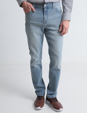 Jeans Straight Weekend Lavado Claro Para Hombre