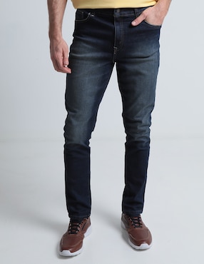 Jeans Slim Weekend Deslavado Para Hombre