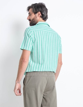 Camisa casual Weekend de algodón manga corta para hombre