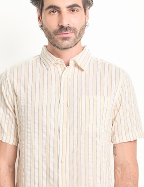 Camisa casual Weekend de algodón manga corta para hombre