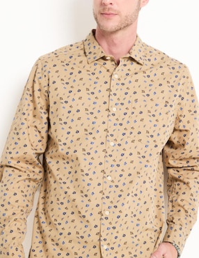 Camisa casual Weekend de algodón manga larga para hombre