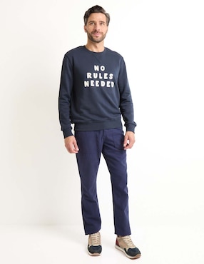 Pantalón recto Weekend de algodón para hombre