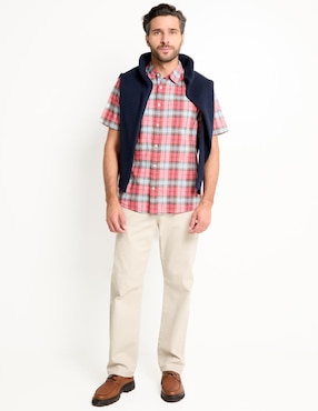Camisa casual Weekend de algodón manga corta para hombre