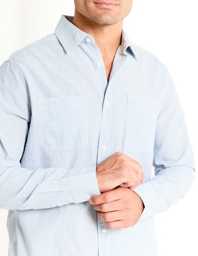 Camisa casual Weekend de algodón manga larga para hombre