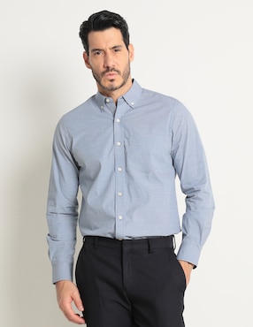 Camisa Casual Weekend De Algodón Manga Larga Para Hombre