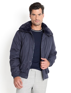 Chamarra Bomber Weekend Cuello Desmontable Para Hombre